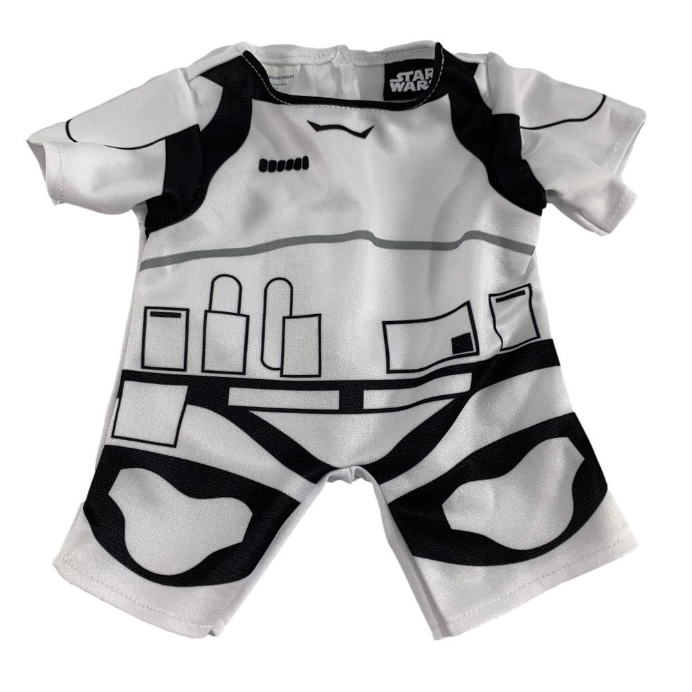 Build a Bear Star Wars Storm Trooper Suit Outfit Costume Clothes Black White